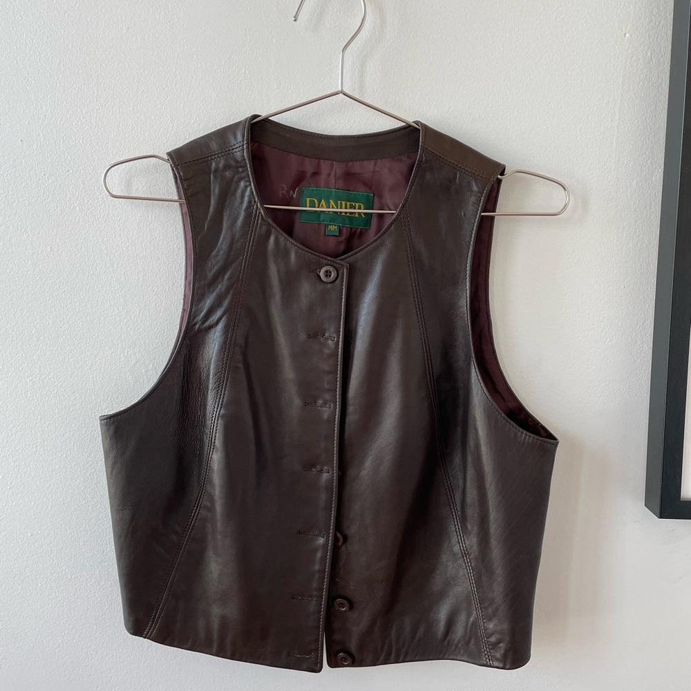 Danier Dark Brown Genuine Leather